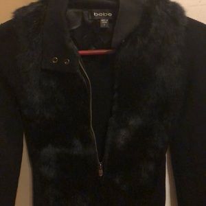 Bebe rabbit fur jacket